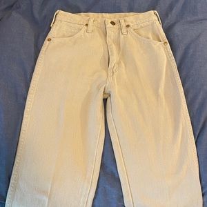 Wrangler Straight Leg Tan/Cream Jeans